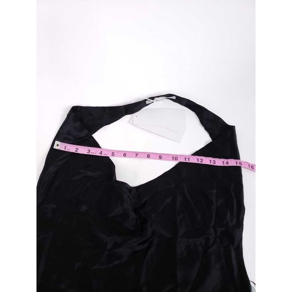 Stella McCartney Plunging Drape Silk Halter Gown - Picture 7 of 8